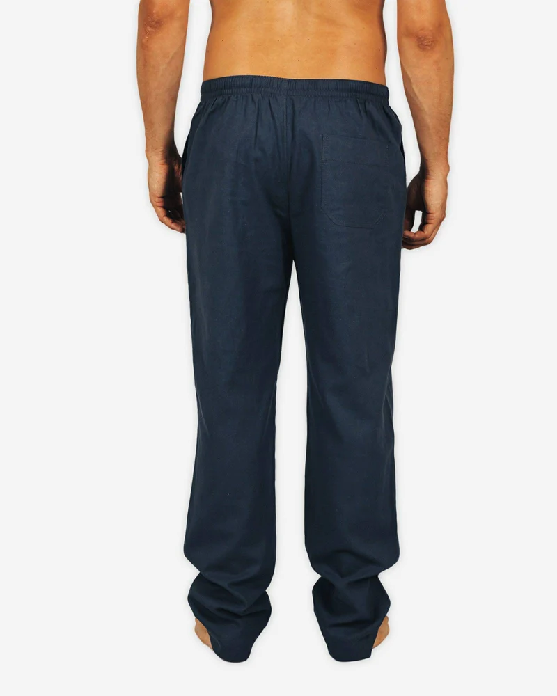 Men's Linen Pants - Linen Charcoal