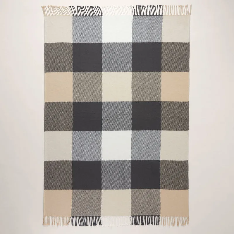 Plaid LIVIA anthracite