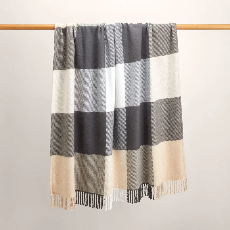 Plaid LIVIA anthracite