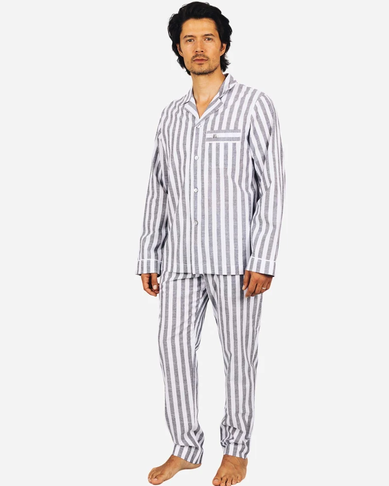 Men's striped pyjamas - Portofino Black