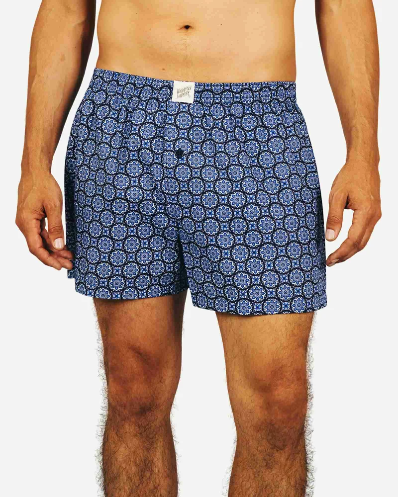 Men's Boxer Shorts – Indigo Floral
