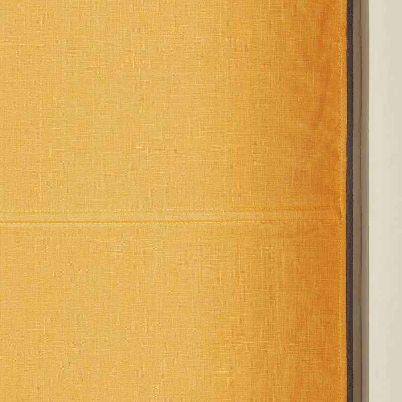 Store bateau occultant CARLINA ocre et bourdon noir