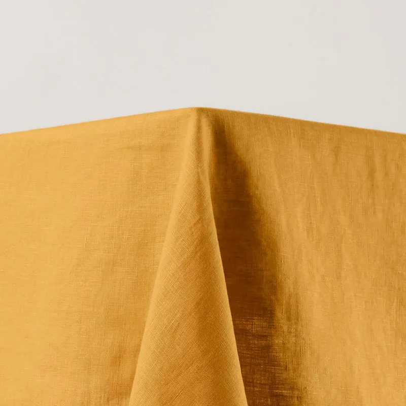 Nappe rectangulaire CARLINA ocre et bourdon noir