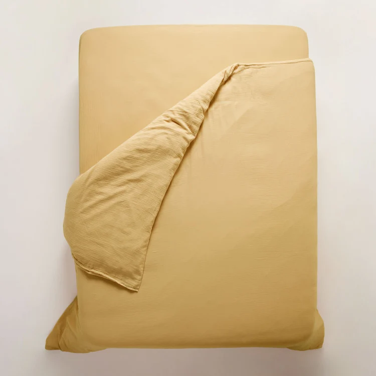 Housse de couette LOU jaune paille