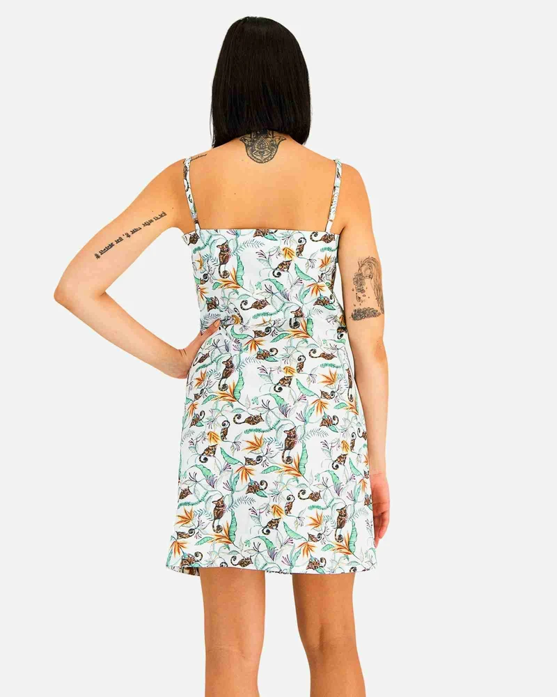 Women's Chemise Nighty Slip dress - Nag Apies White