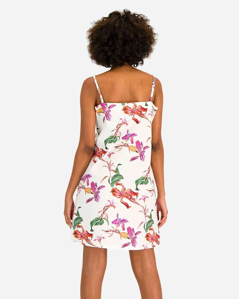 Women's Chemise Nighty Slip dress - Iris White