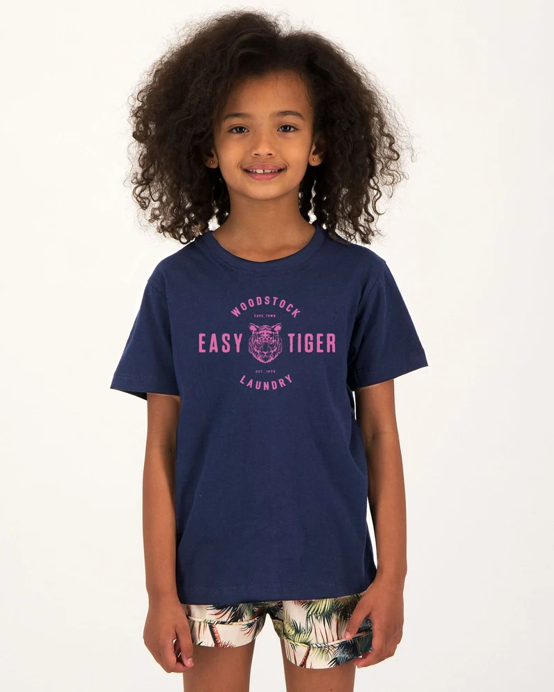 KIDS TEES T-SHIRT - EASY TIGER PINK