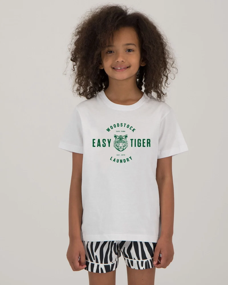 KIDS TEES T-SHIRT - EASY TIGER GREEN