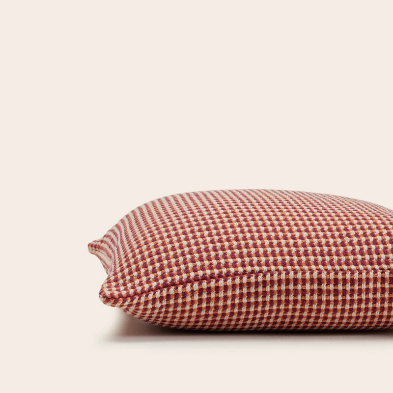 Housse de coussin MIKENO orange et violine