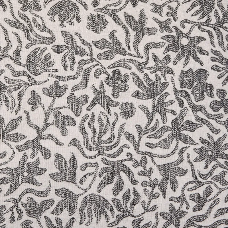 Housse de coussin EDOLINE ivoire et anthracite