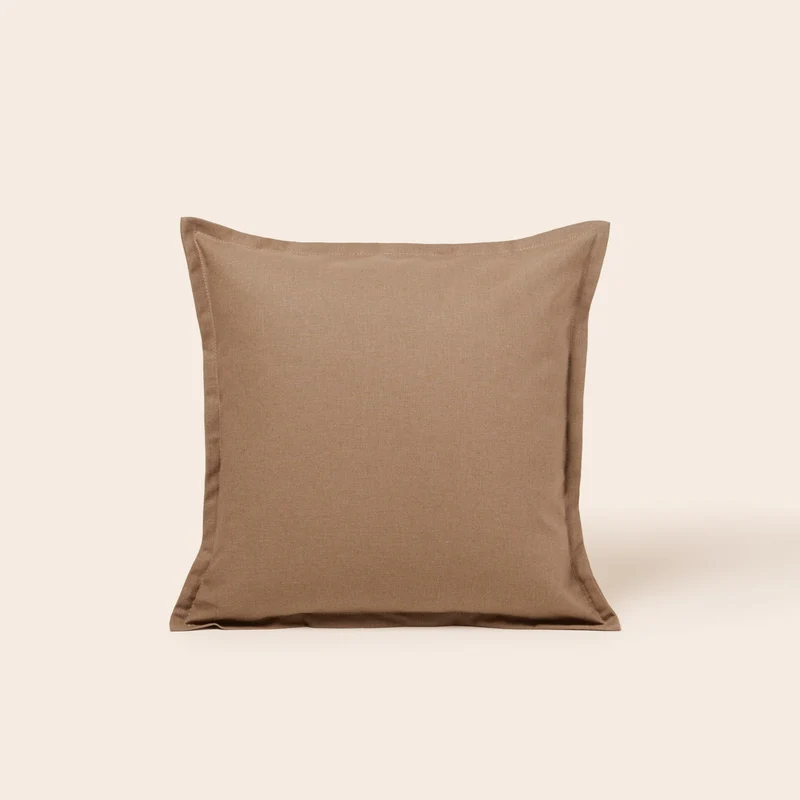 Housse de coussin LEOLINO brun smoky