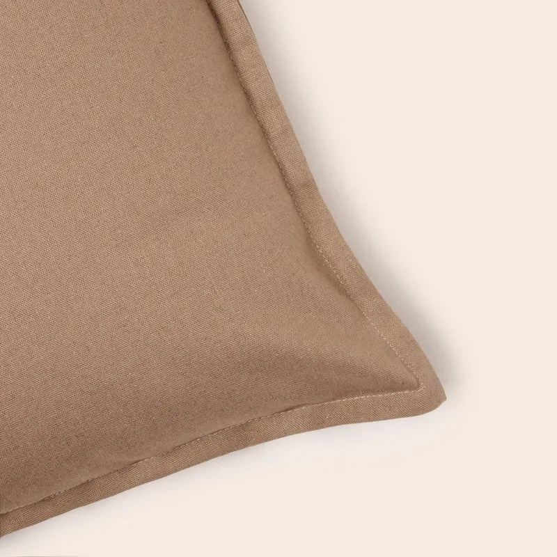 Housse de coussin LEOLINO brun smoky