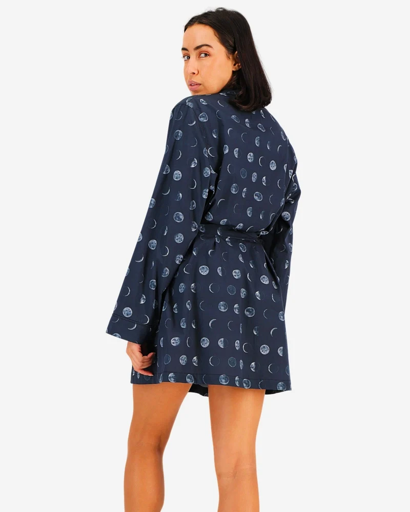 Women's dressing gown - Moons