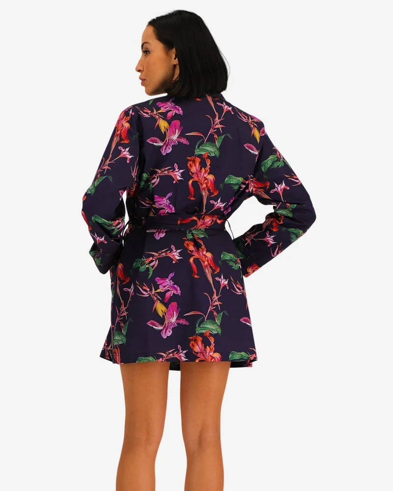 Women's dressing gown - Iris Navy