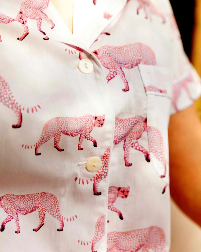 Women's Sleepshirt - Pink Cheetah