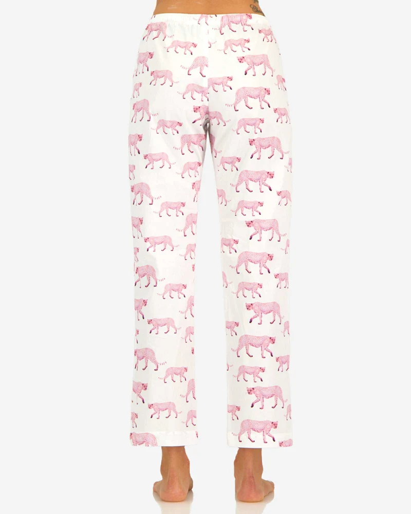 Women's Lounge Pants – Pink Cheetah