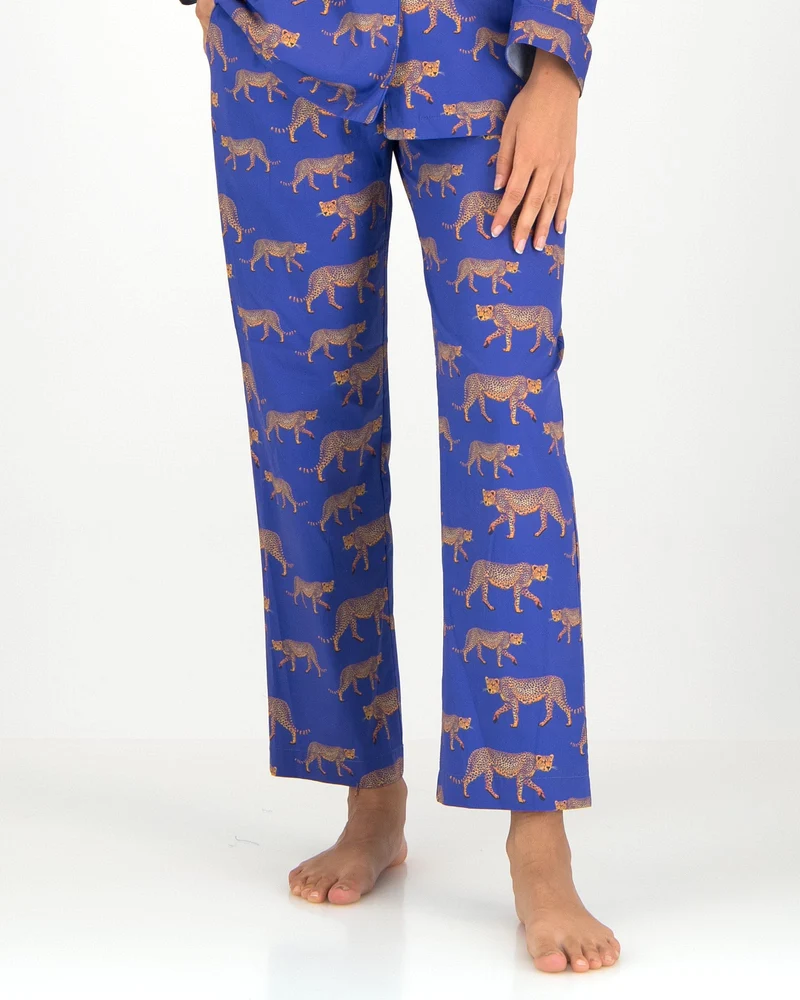 Women's Lounge Pants – Blue Cheetah
