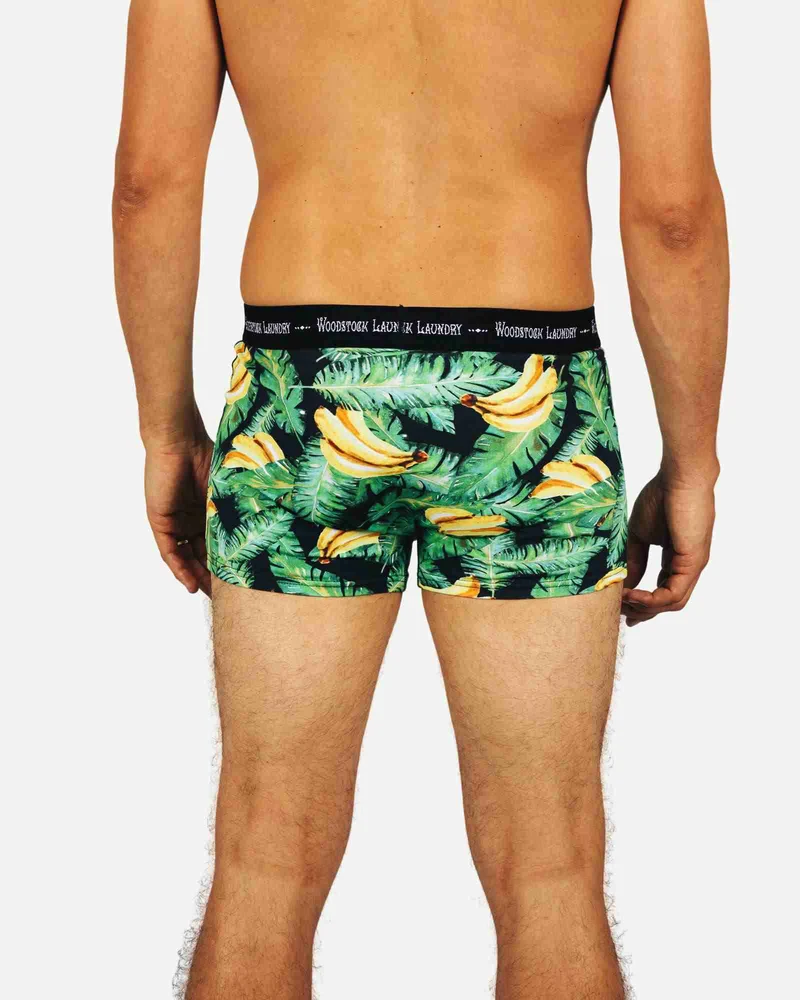 Men's Boxer Briefs - Bananas on Leaves