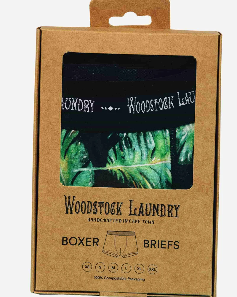 Men's Boxer Briefs - Bananas on Leaves