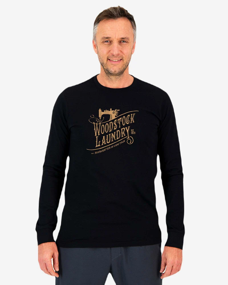 Men's LS T-Shirt - Logo On Black