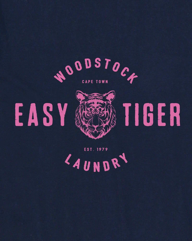 Men's Long Sleeve T-Shirt - Easy Tiger Pink