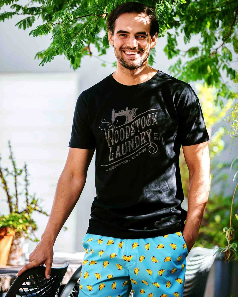 Men's T-shirt - Logo On Black