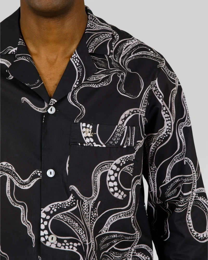 Men's Pyjamas – Octopus Black