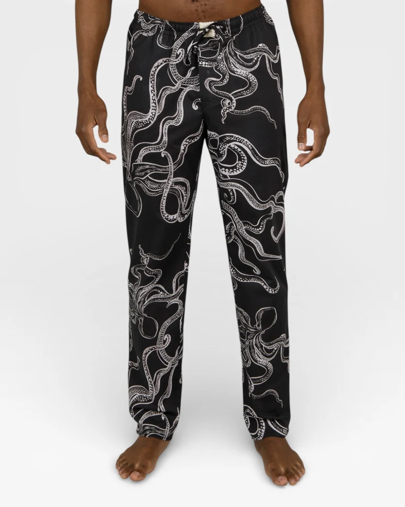 Men's Pyjamas – Octopus Black
