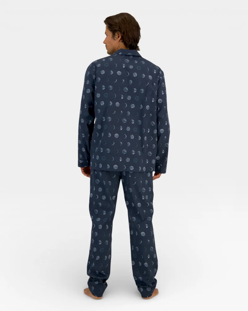 Men's pyjamas – Moons in Deep Blue