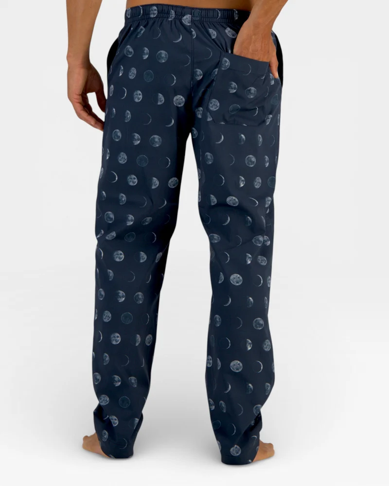 Men's pyjamas – Moons in Deep Blue