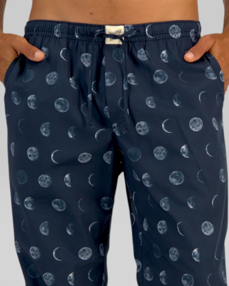 Men's pyjamas – Moons in Deep Blue