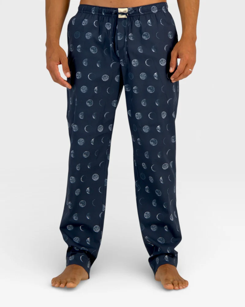 Men's pyjamas – Moons in Deep Blue