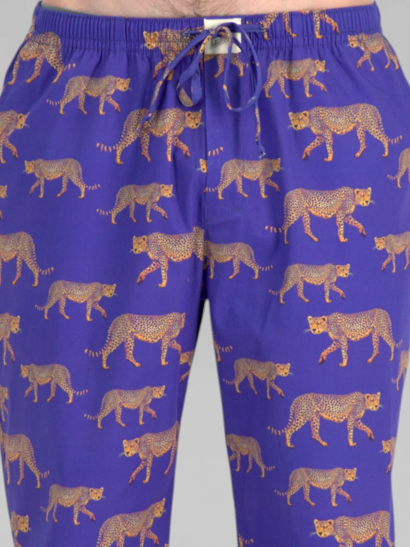 Men's Pyjamas – Blue Cheetah