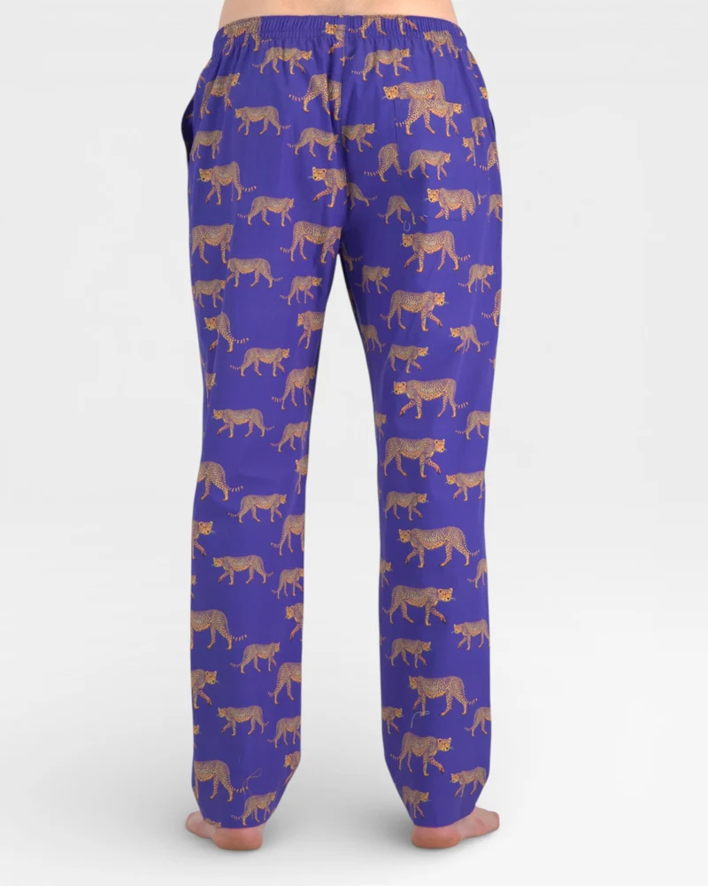 Men's Pyjamas – Blue Cheetah