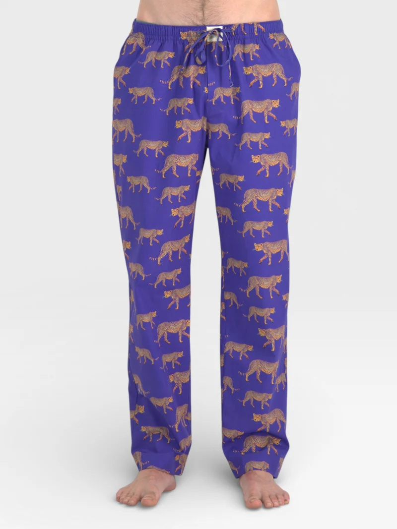 Men's Pyjamas – Blue Cheetah