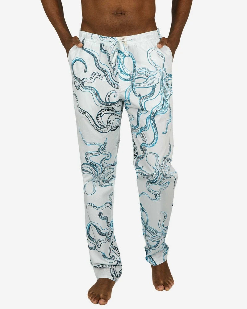 Men's Lounge Pants – Octopus Indigo
