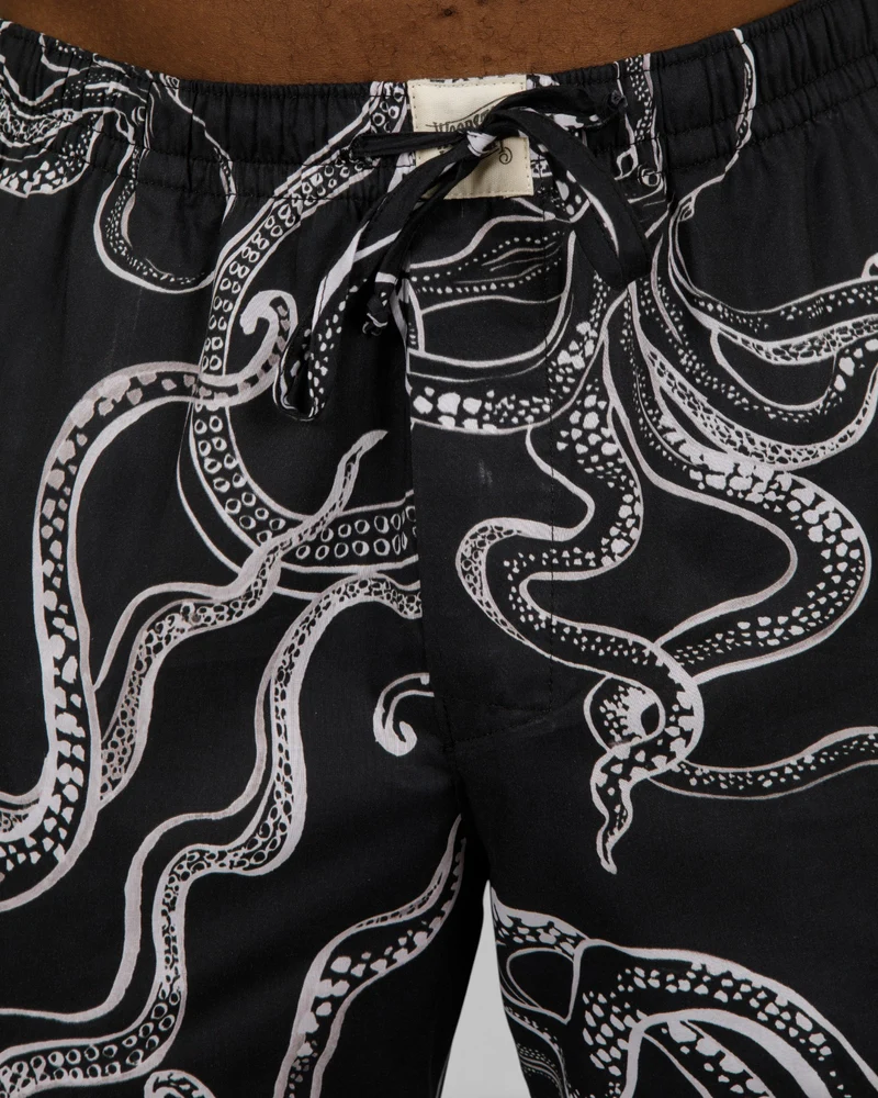 Men's Lounge Pants – Octopus Black