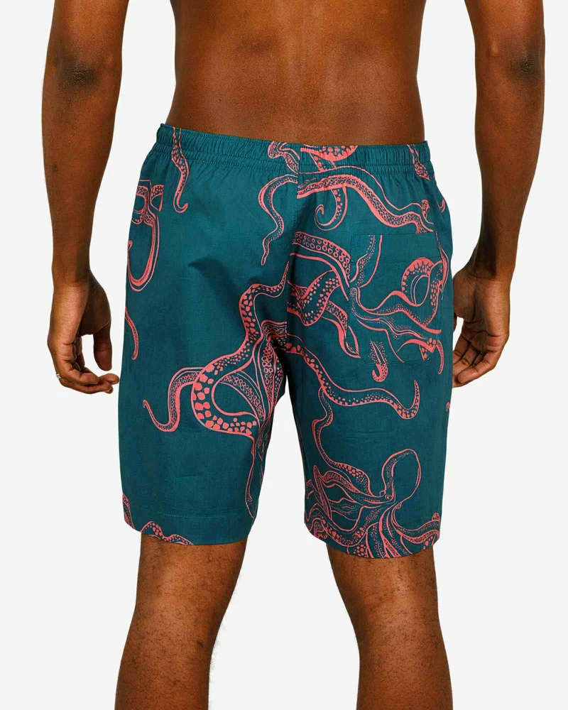 Men's Lounge Shorts – Octopus Pink