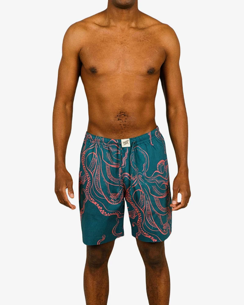 Men's Lounge Shorts – Octopus Pink