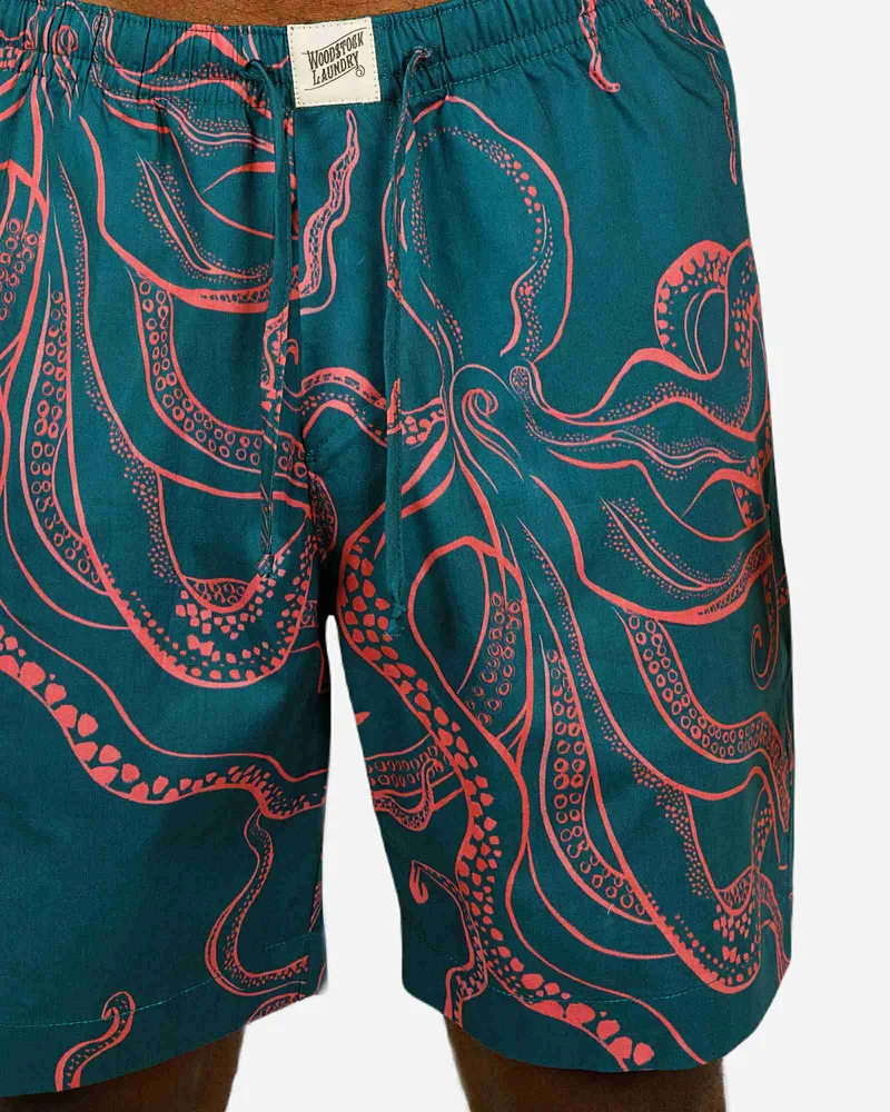 Men's Lounge Shorts – Octopus Pink