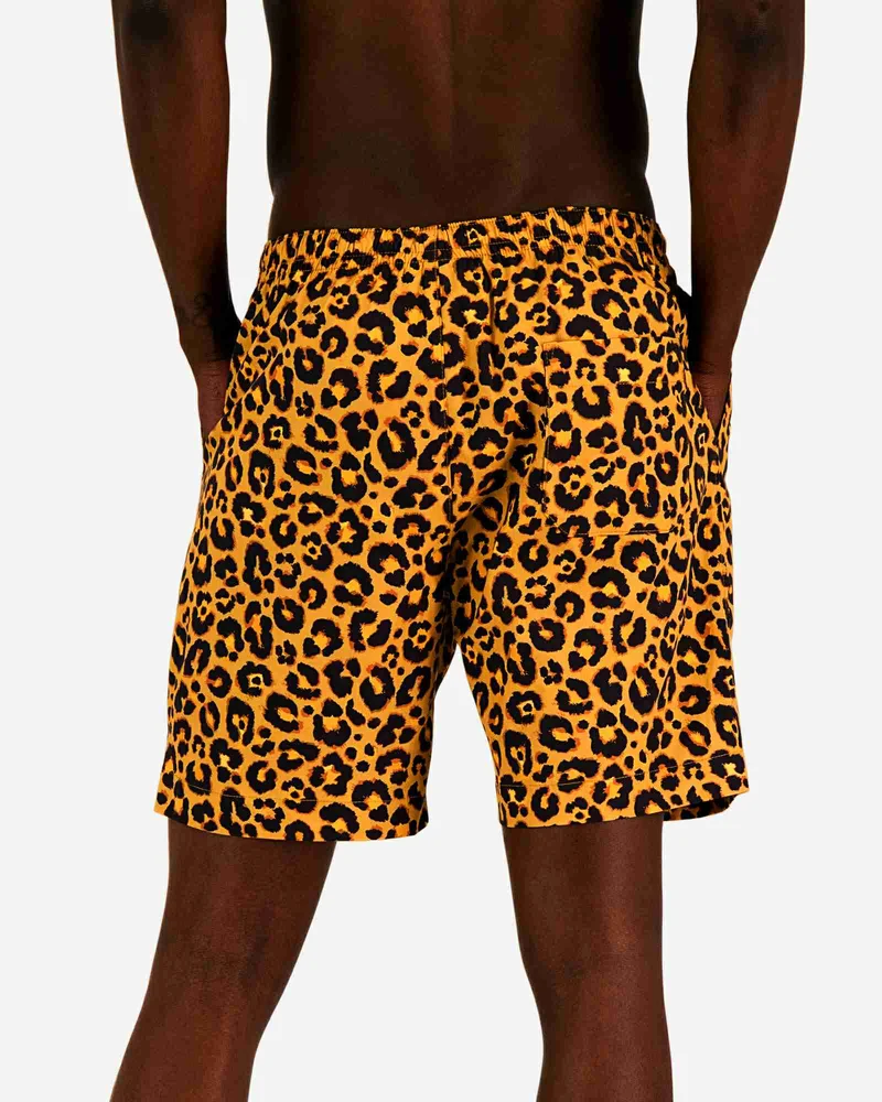 Men's Lounge Shorts - Leopard Skin