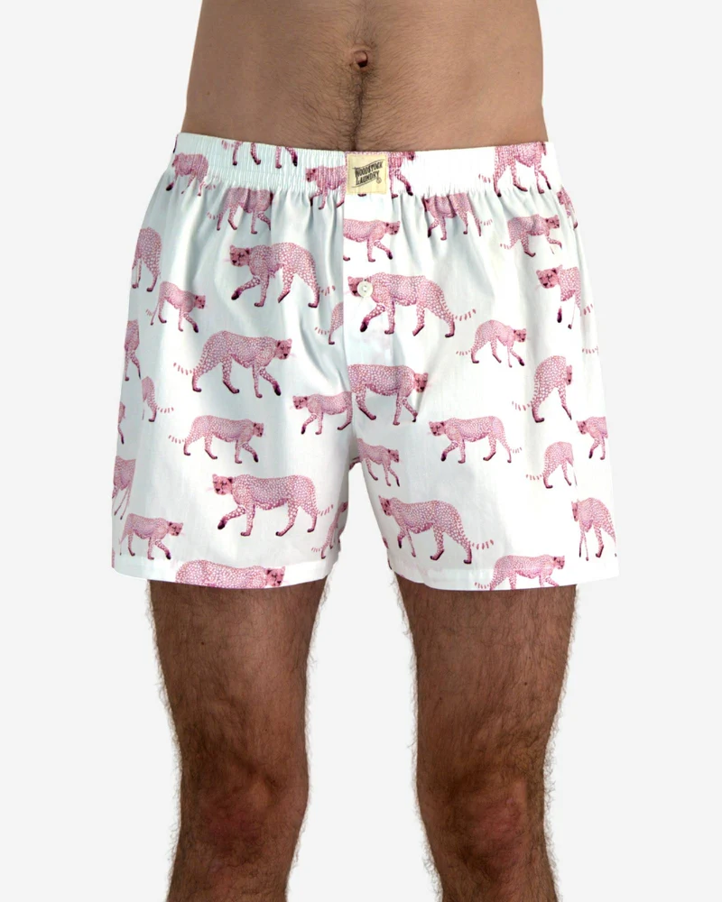 Men's Boxer Shorts – Pink Cheetah