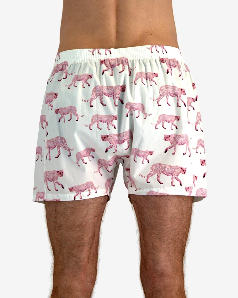 Men's Boxer Shorts – Pink Cheetah