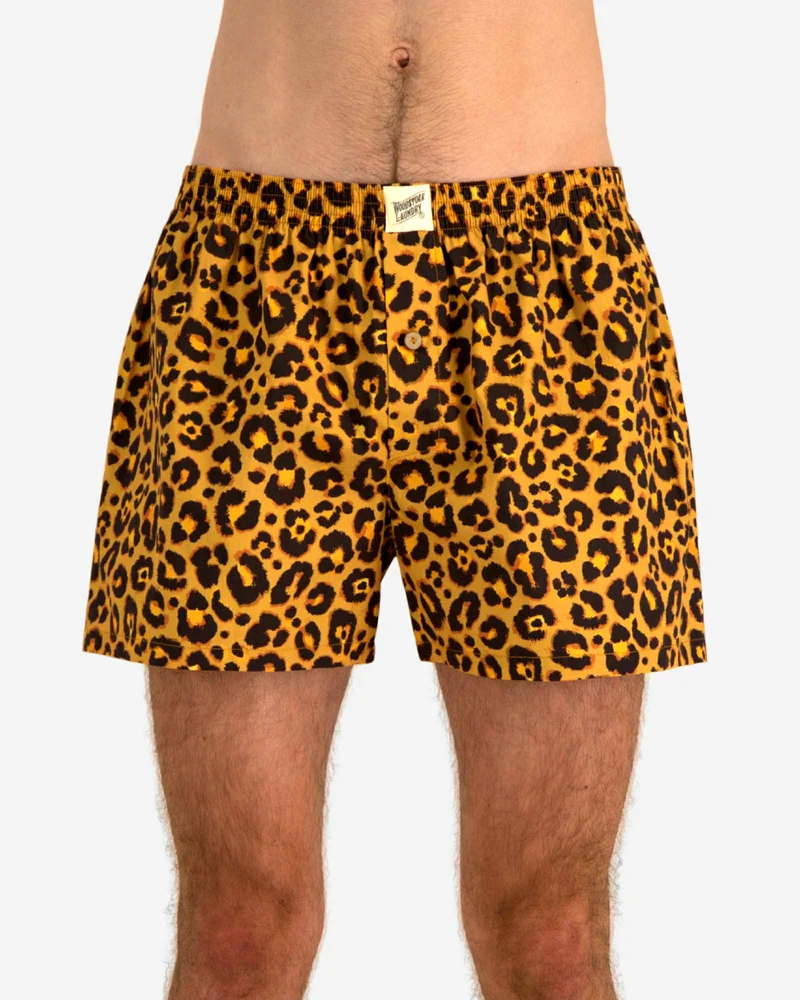 Men's Boxer Shorts - Leopard Skin