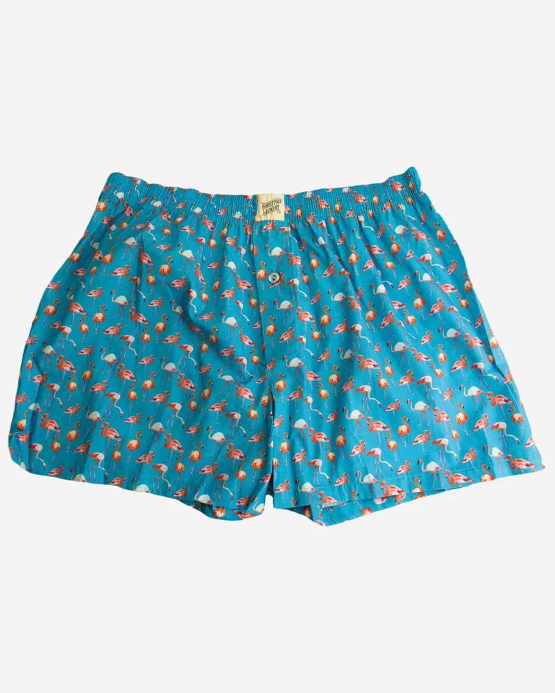 Men's Boxer Shorts – Flamingo Blue