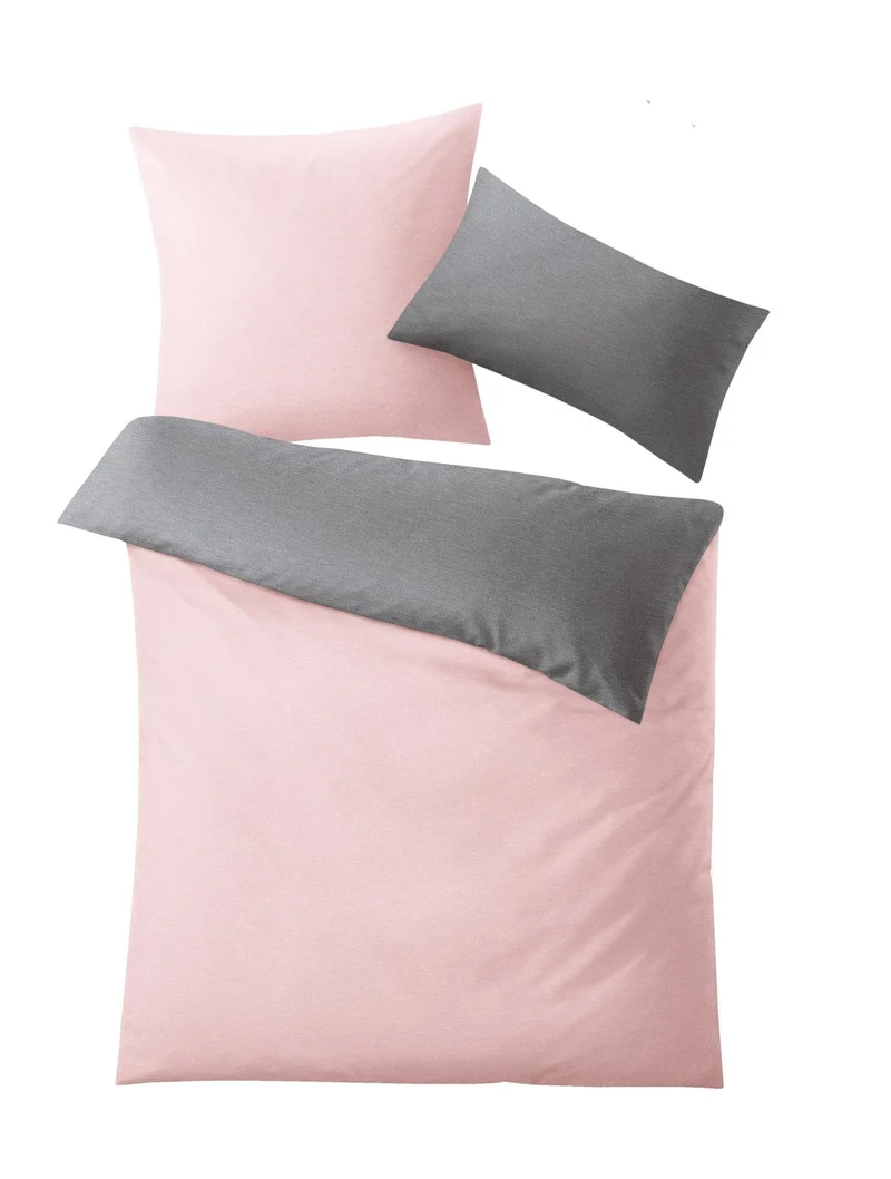 Bettwäsche Satin GRACIA Rose 155 x 220 und 80 x 80 und 40 x 80 cm