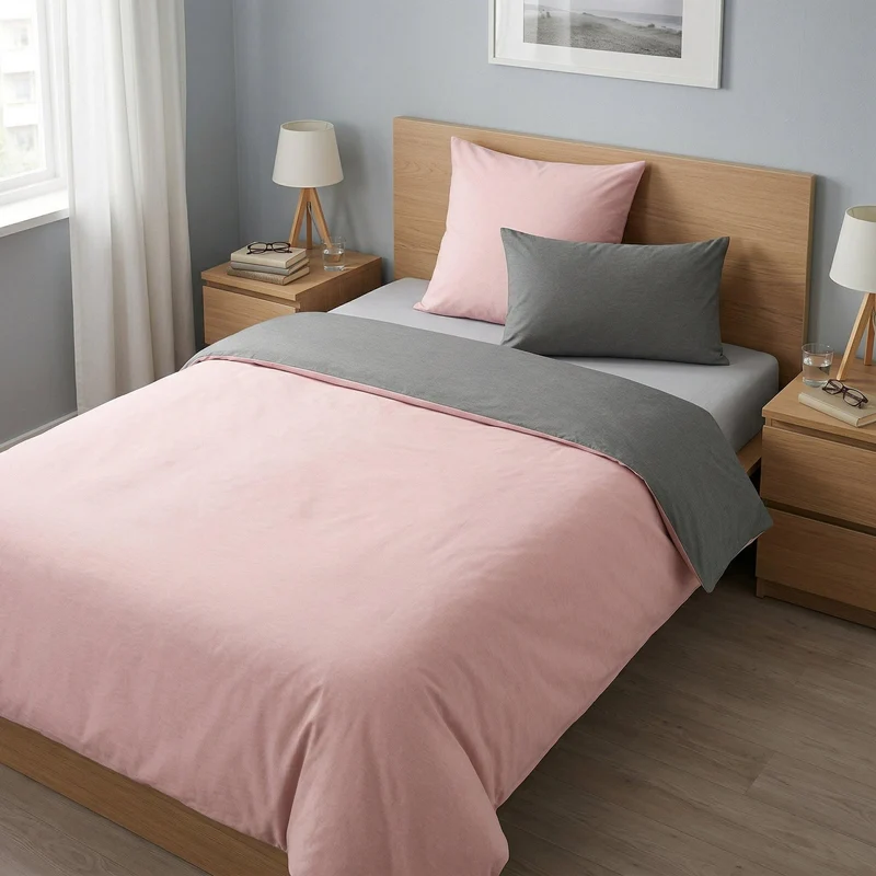 Bettwäsche Satin GRACIA Rose 155 x 220 und 80 x 80 und 40 x 80 cm
