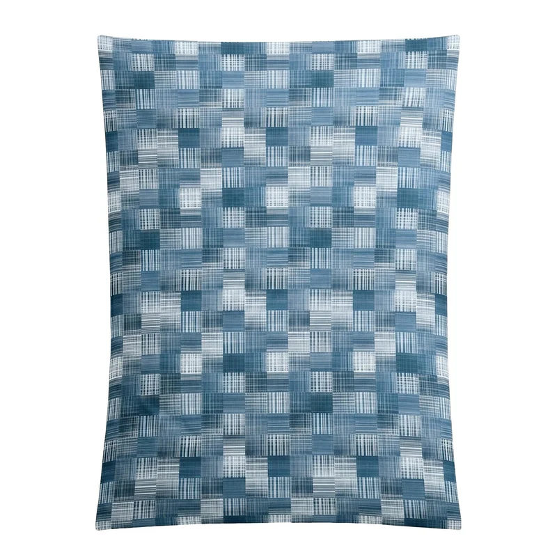 Bettwäsche Satin DANY Indigo 135 x 200 cm und 80 x 80 cm