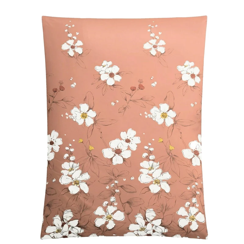 Bettwäsche Satin SIENNA Terracotta 135 x 200 cm und 80 x 80 cm