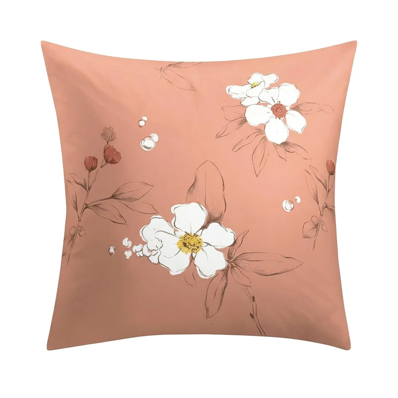Bettwäsche Satin SIENNA Terracotta 135 x 200 cm und 80 x 80 cm